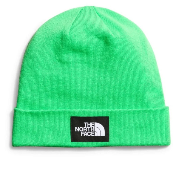 The North Face Men's Dock Worker Recycled Beanie Chlorophyll Green winter hat - Picture 2 of 11